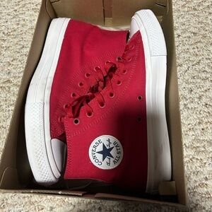 Converse Chuck Taylor’s Red High-Top Sneaker